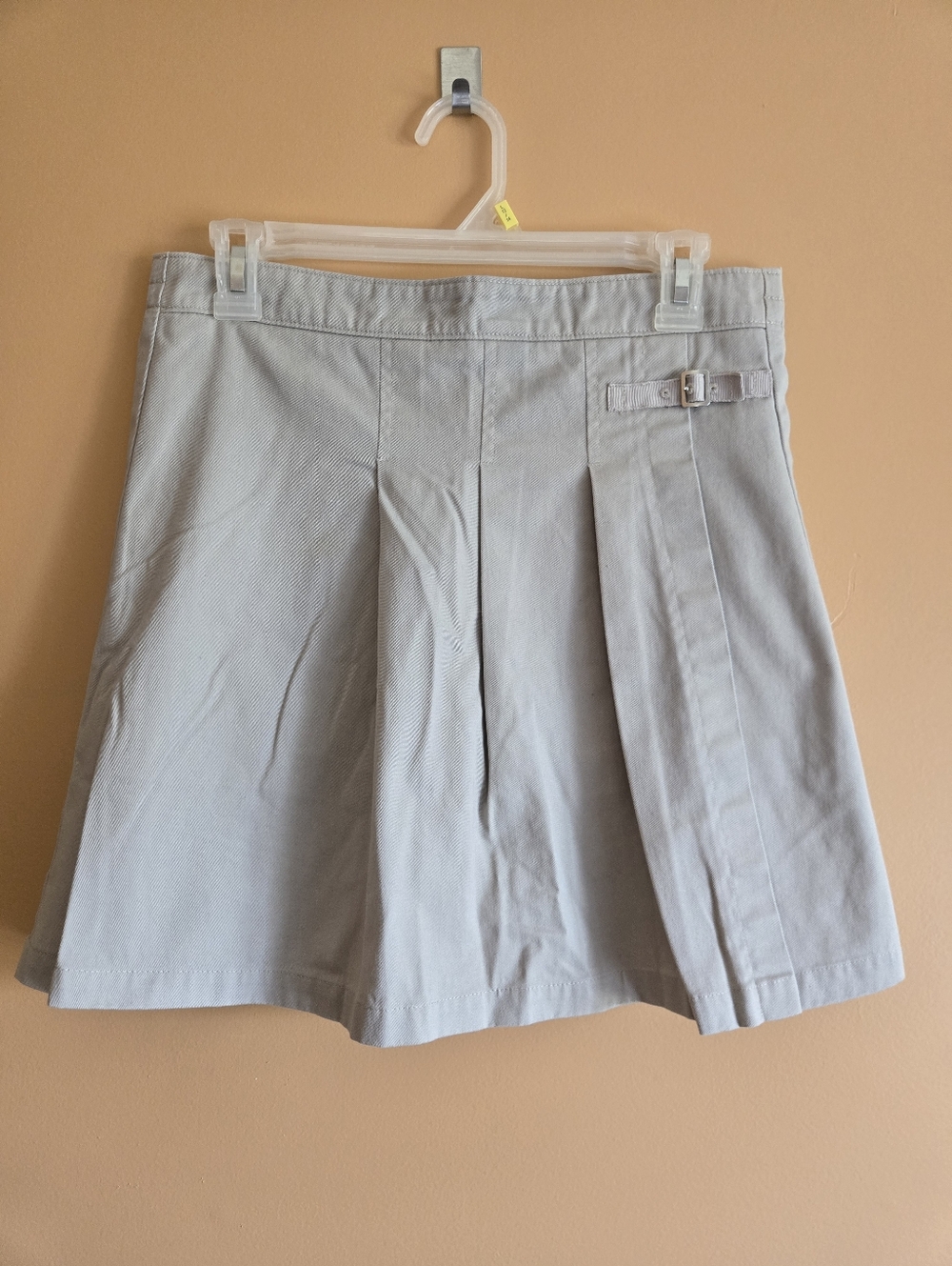 George Khaki Pleated A-Line Uniform Skort, 16